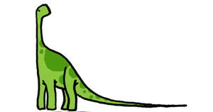 Long Tail Dinosaur